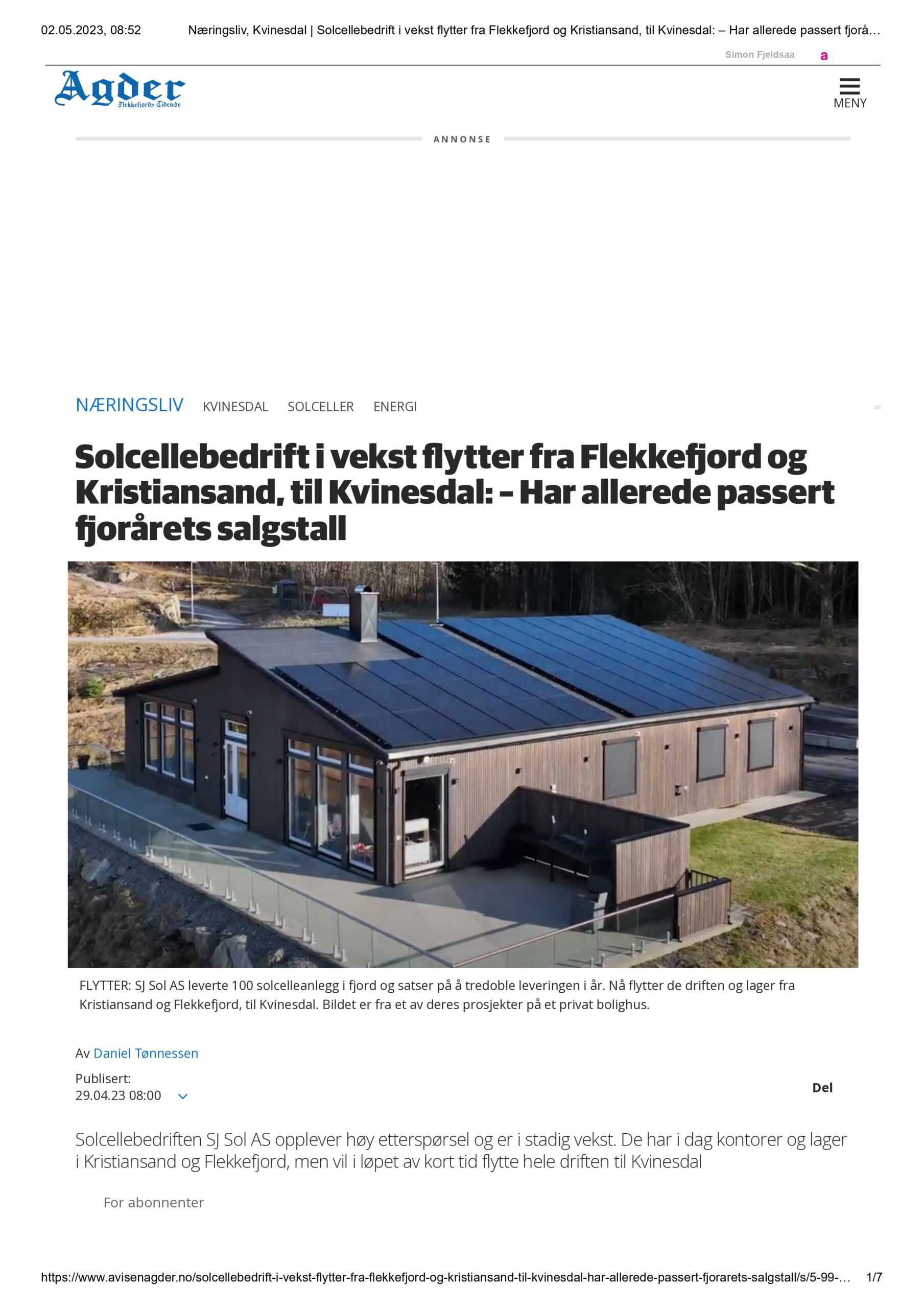 Artikler Og Nyheter SJ Sol