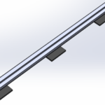 Gummiunderlag 300x149x15mm