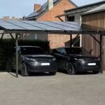 Carport for 1 bil, Vanntett, 300kg/m2, sort, alu