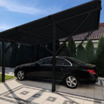 Carport for 1 bil, Vanntett, 300kg/m2, sort, alu - Bilde 4